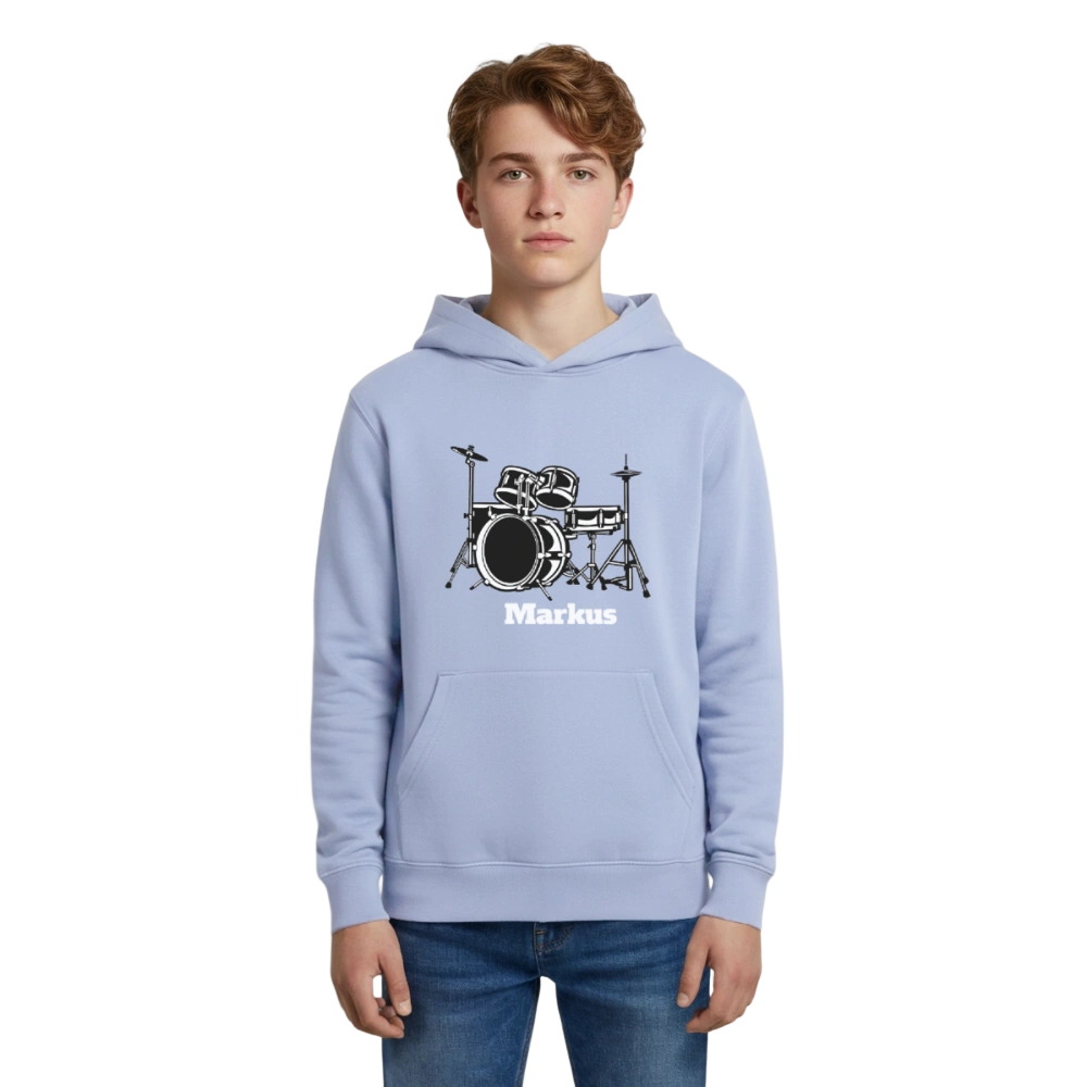 Stanley/Stella Mini Cruiser Teen Organic Hoodie - Sky