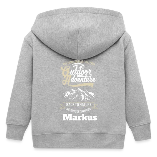 Stanley/Stella Mini Cultivator Organic Kids’ Hooded Jacket - Grau meliert