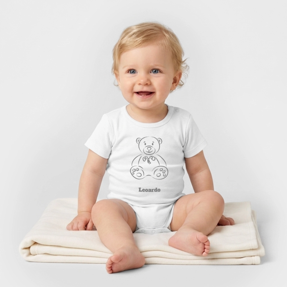 Stanley/Stella Organic Short-Sleeved Baby Bodysuit - Weiß