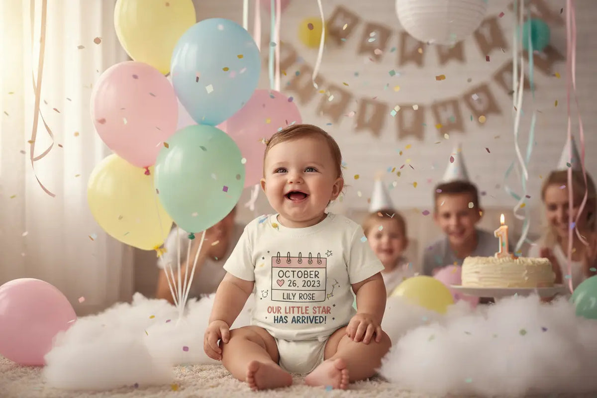 Weißer langärmliger toddler sweatshirt mit hellblauem text und herzmotiv aus personalisierte baby-t-shirts zur geburt