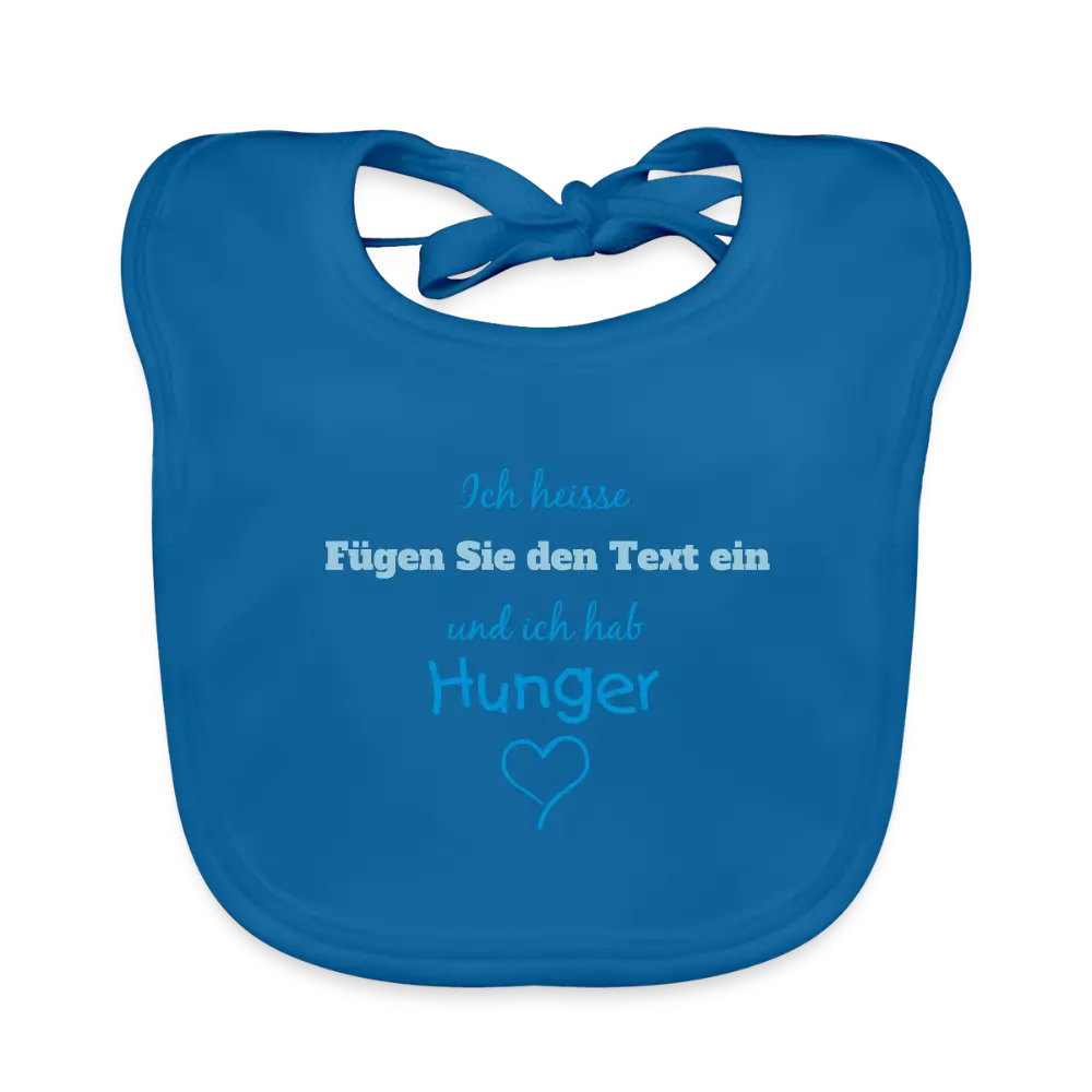 Baby Bio-Lätzchen - Pfauenblau