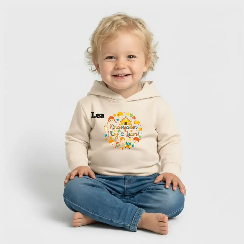 Baby Organic Hoodie Baby Cruiser von Stanley/Stella in Natur, Gr. 6-12 Monate, weiches Bio-Baumwollmaterial, bequemer Schnitt
