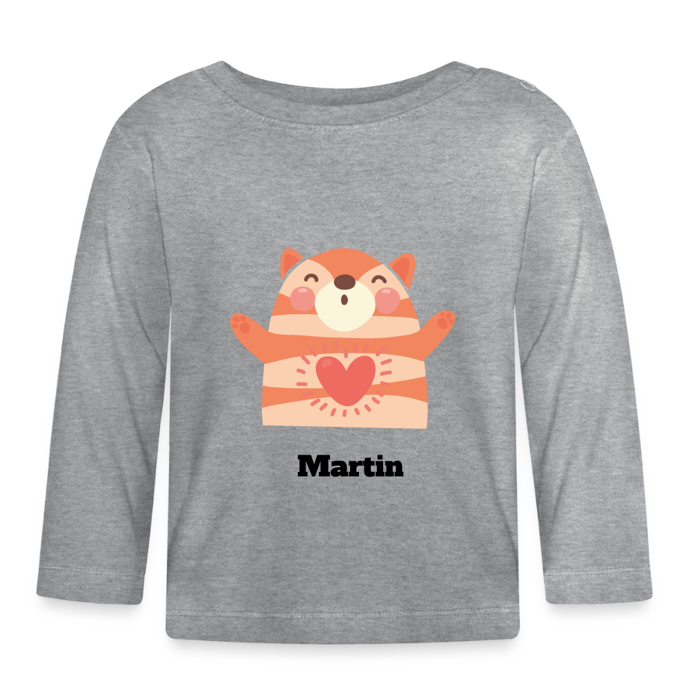 Baby Long Sleeve T-Shirt - Grau meliert