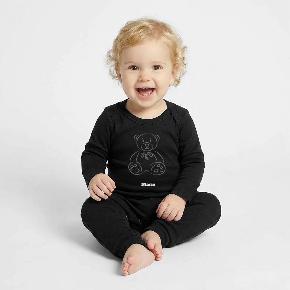 Baby Organic Romper - Schwarz