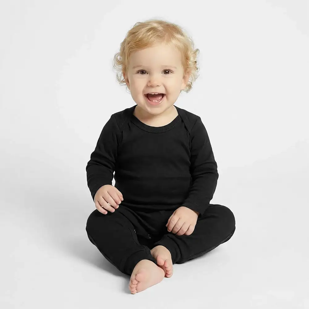 Baby Organic Romper - Schwarz