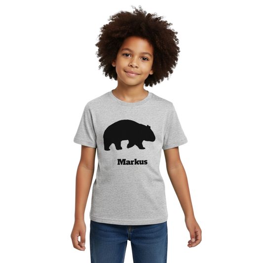 Kids' T-Shirt - Grau meliert