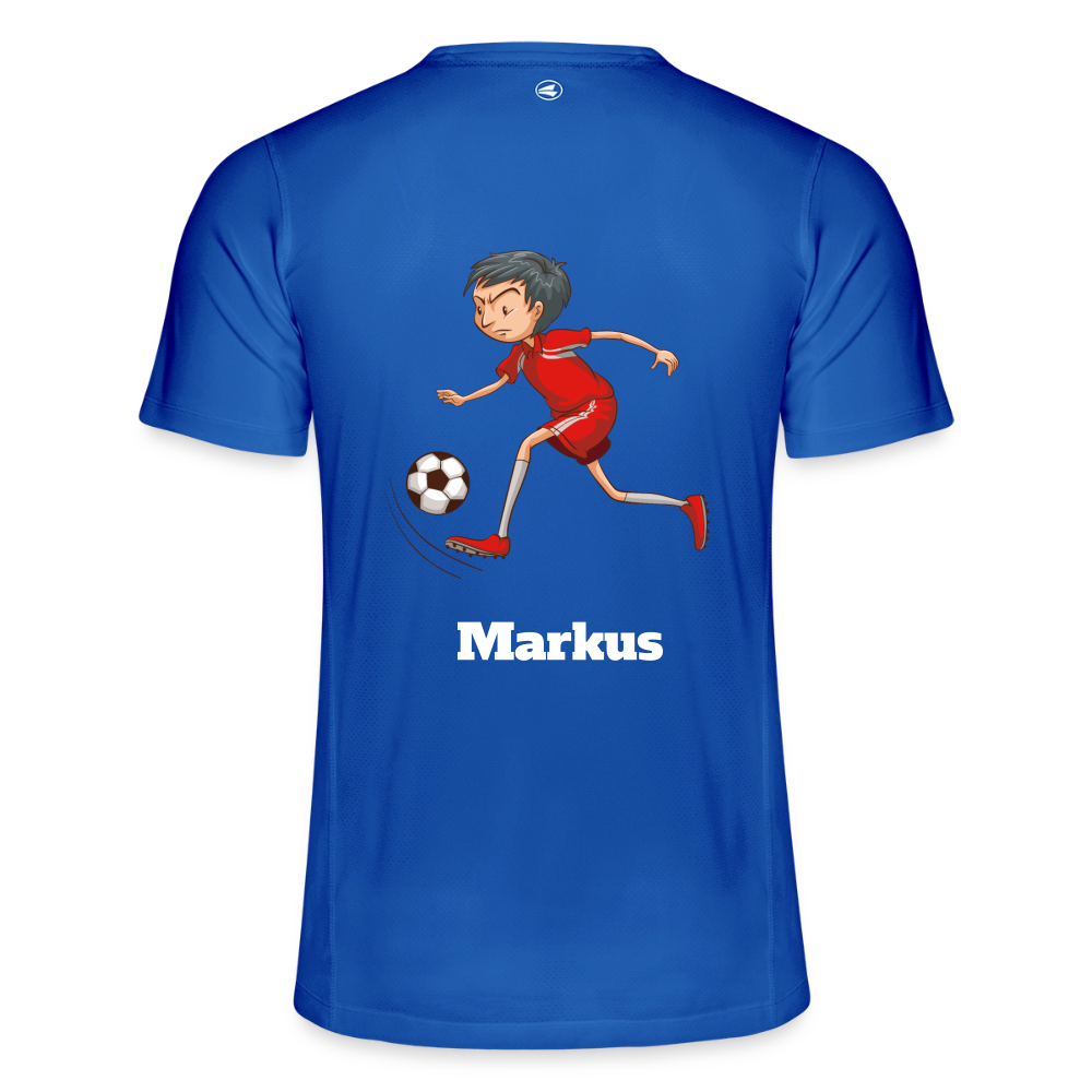 JAKO Kinder T-Shirt Run 2.0 in Königsblau, bequemes Kinder-T-Shirt aus weichem Material, mit sportlichem Design.
