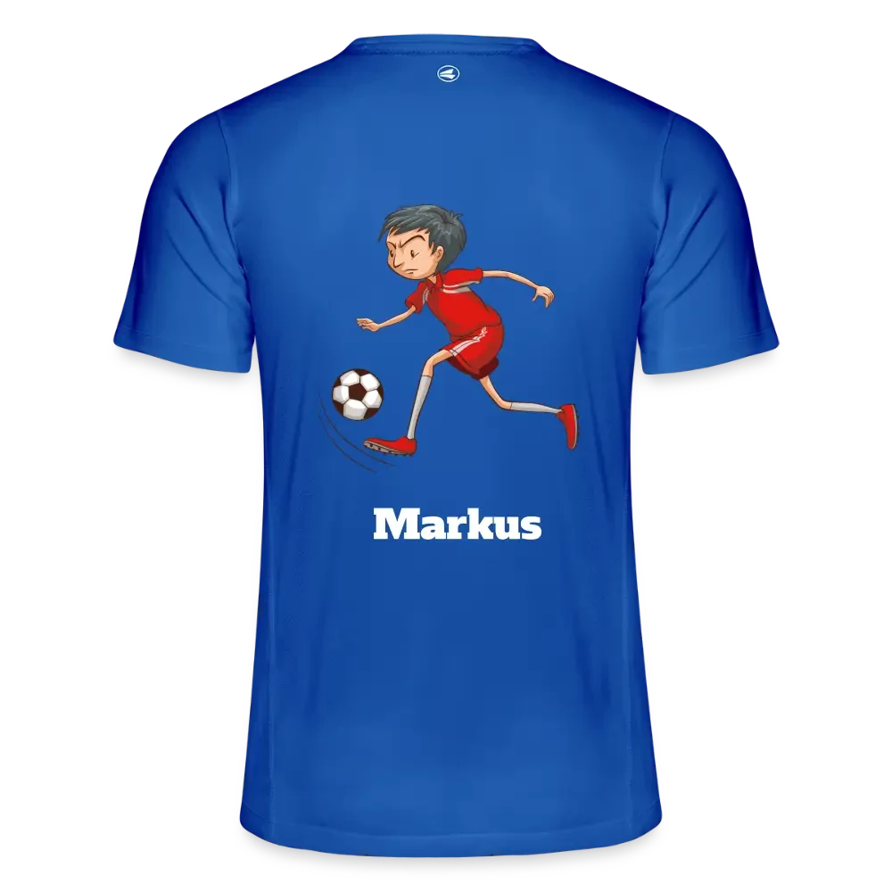 JAKO Kinder T-Shirt Run 2.0 in Königsblau, bequemes Kinder-T-Shirt aus weichem Material, mit sportlichem Design.