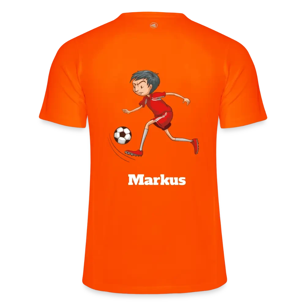 JAKO Kinder T-Shirt Run 2.0 in Königsblau, leichtes, bequemes Sportshirt für Kinder, mit JAKO Branding, auf weißem Hintergrund.
