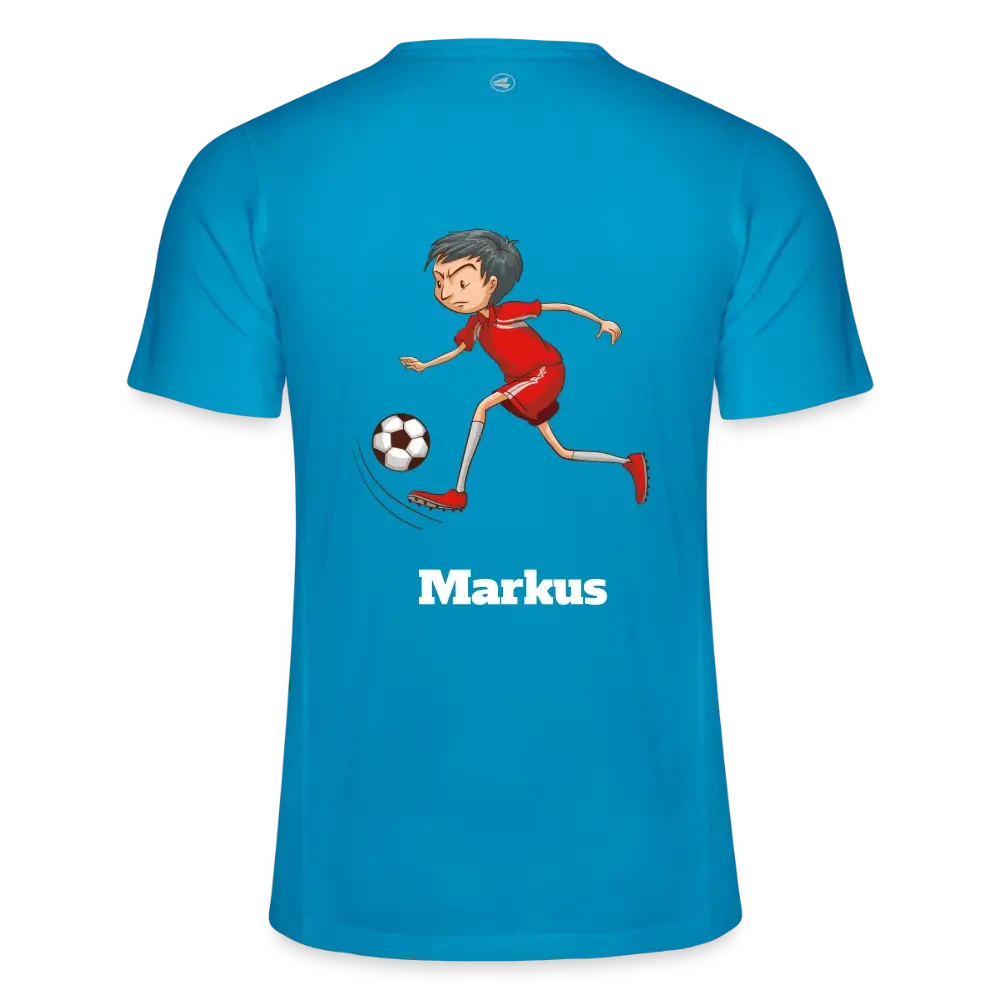 JAKO Kinder T-Shirt Run 2.0 in Königsblau, bequemes Kinder-T-Shirt von Spreadconnect, zeigt den Schriftzug und sportlichen Schnitt