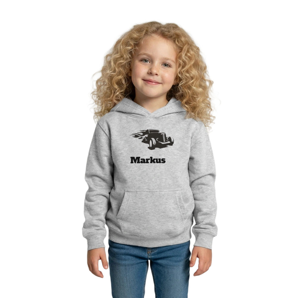 Kids Hoodie - Hellgrau meliert