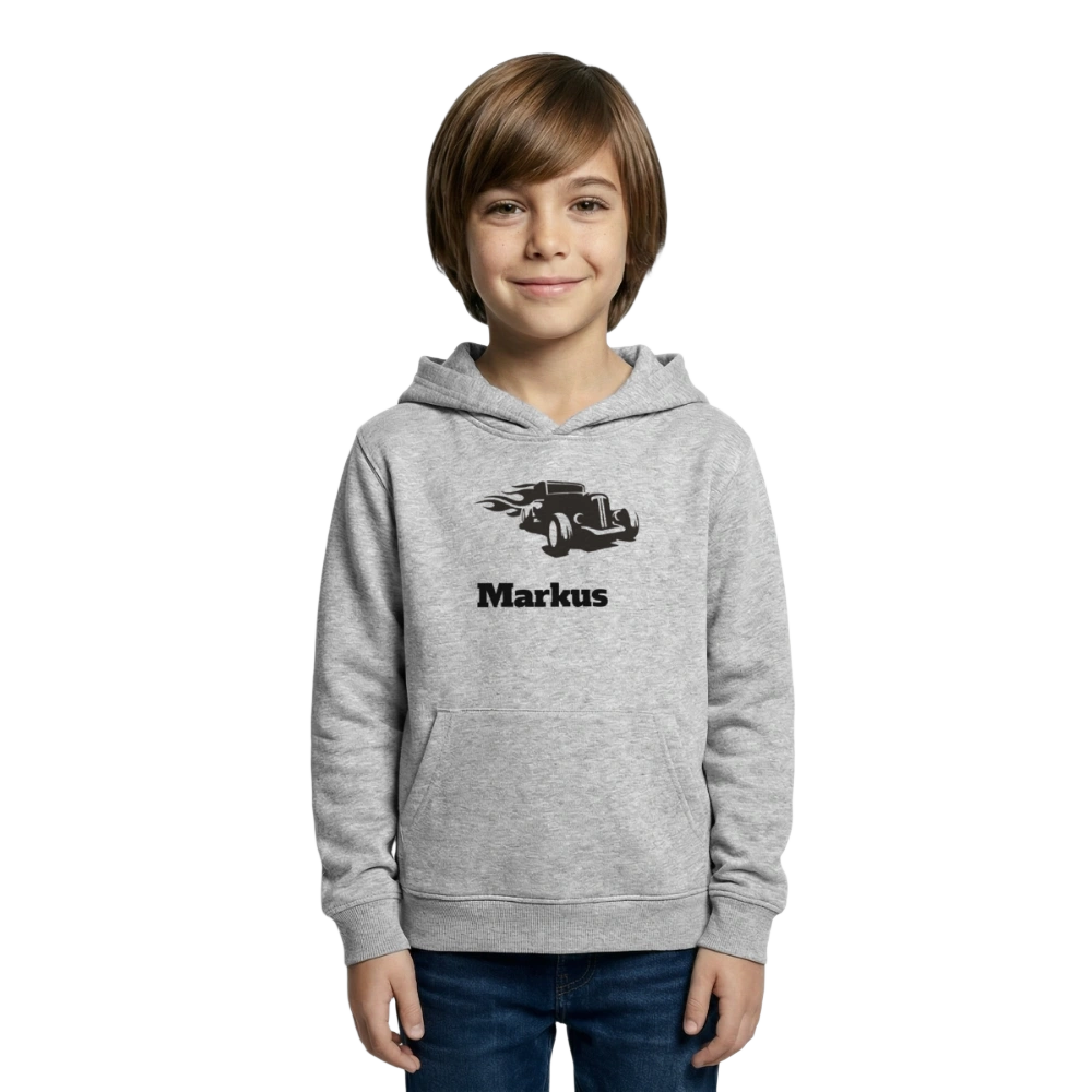 Kids Hoodie - Hellgrau meliert