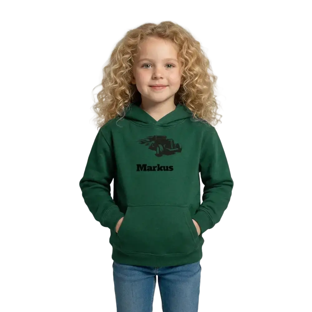 Kids Hoodie - Flaschengrün