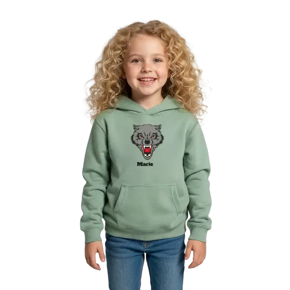 Kids Hoodie - Graugrün