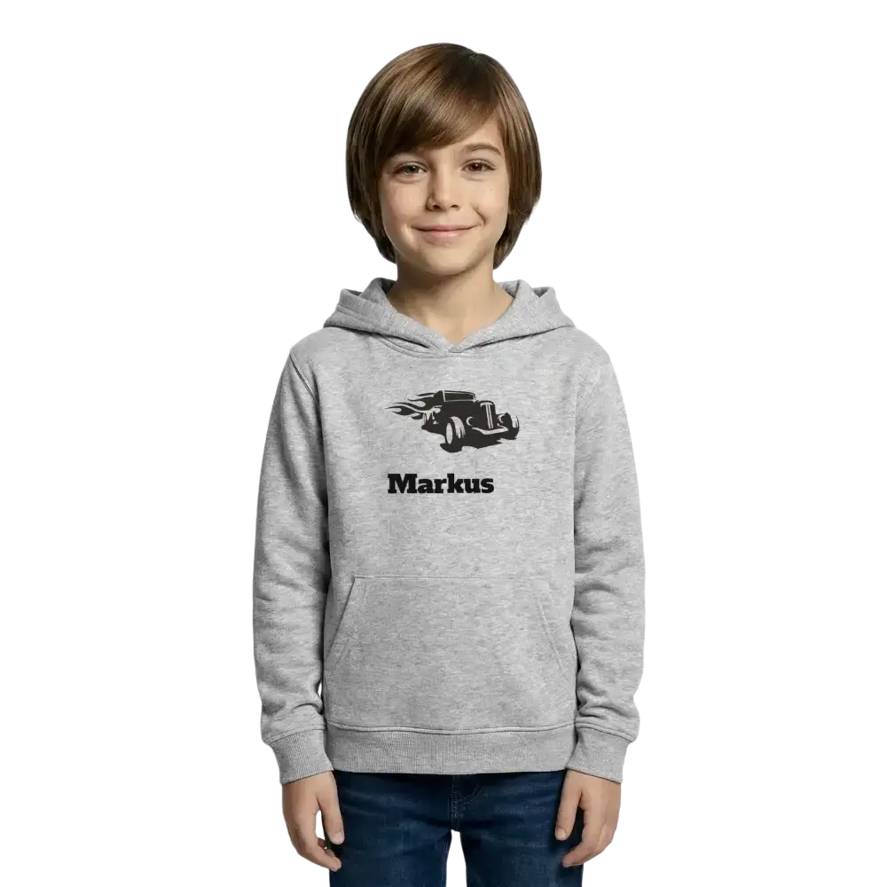 Kids Hoodie - Hellgrau meliert