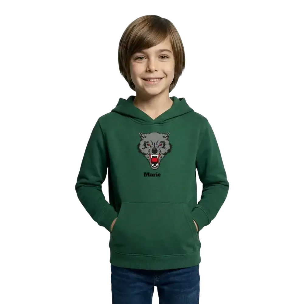 Kids Hoodie - Flaschengrün