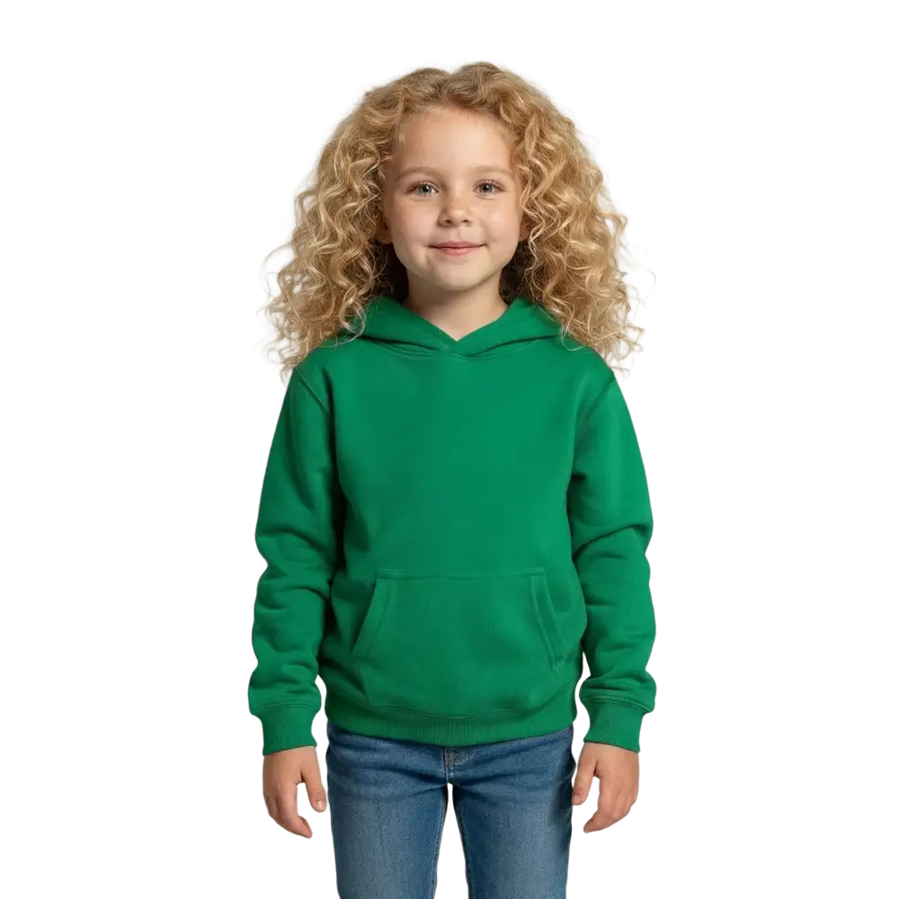 Kids Hoodie - Kelly Green