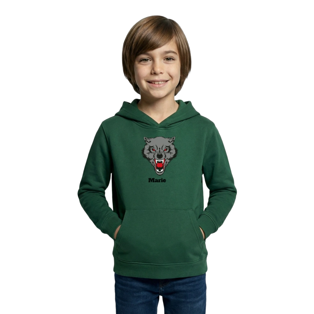 Kids Hoodie - Flaschengrün