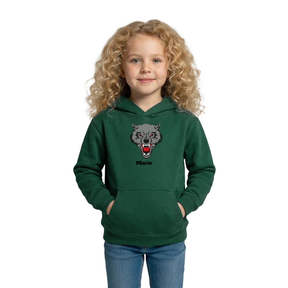Kids Hoodie - Flaschengrün