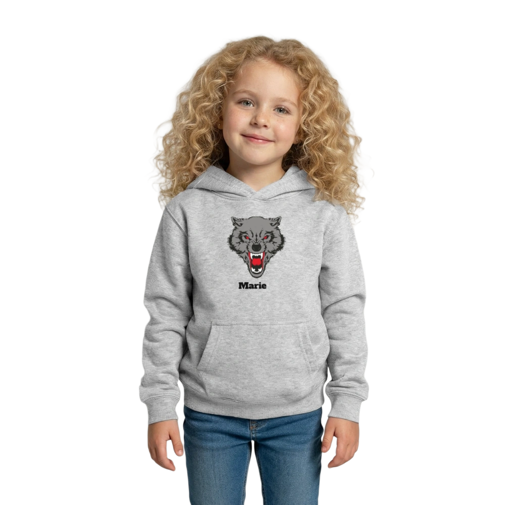 Kids Hoodie - Hellgrau meliert