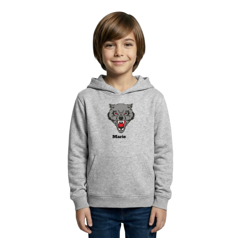 Kids Hoodie - Hellgrau meliert