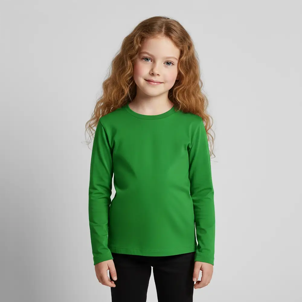 Kids' Premium Longsleeve Shirt - Grün