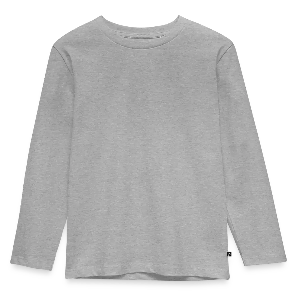 Kids' Premium Longsleeve Shirt - Grau meliert