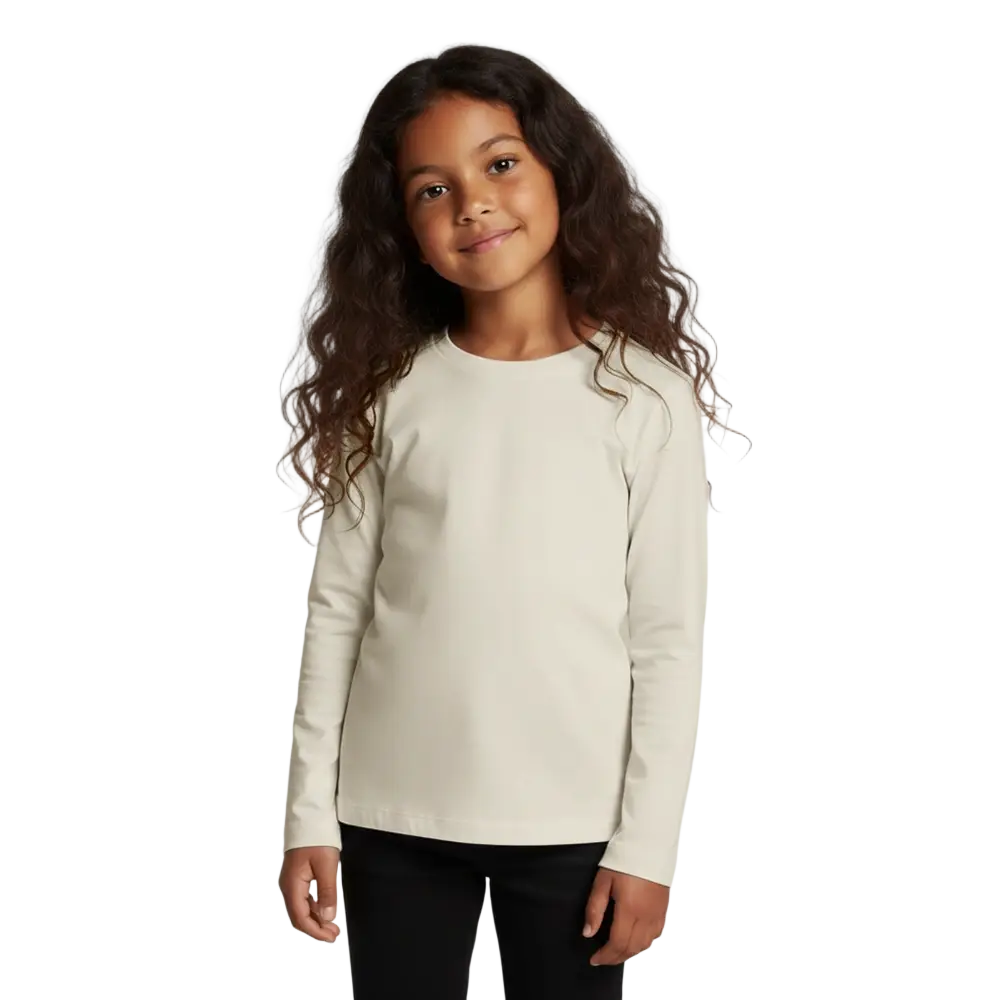 Kids' Premium Longsleeve Shirt - Naturweiß