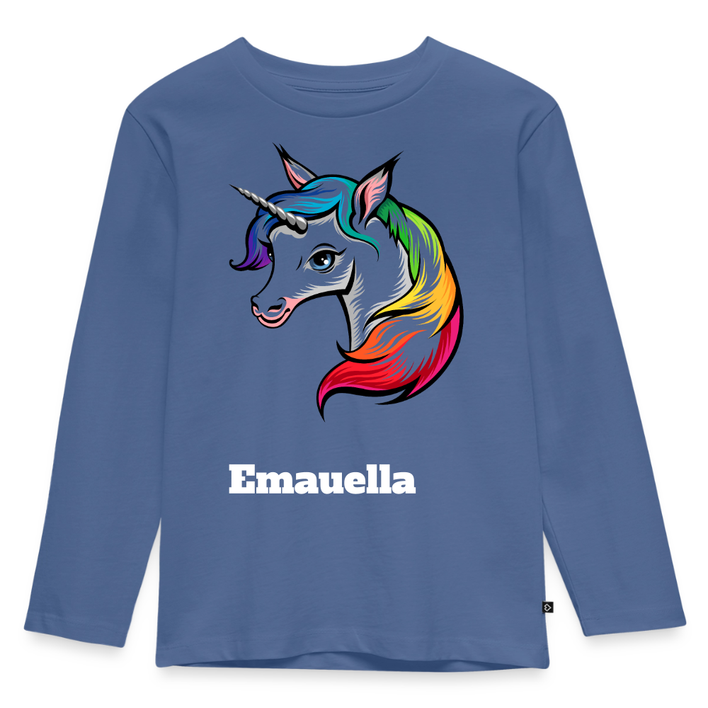 Kids' Premium Longsleeve Shirt - Taubenblau