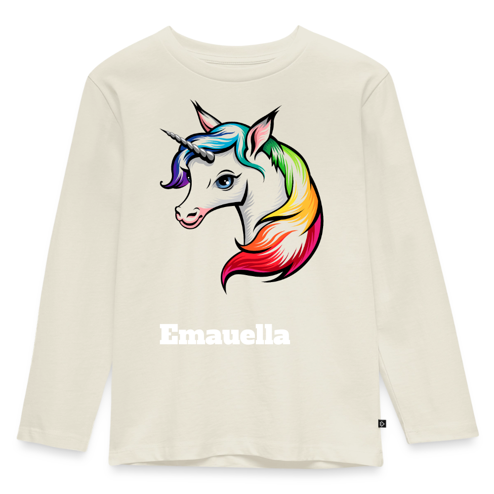 Kids' Premium Longsleeve Shirt - Naturweiß