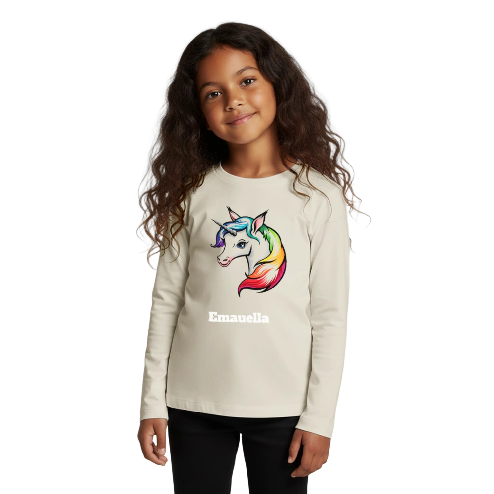 Kids' Premium Longsleeve Shirt - Naturweiß