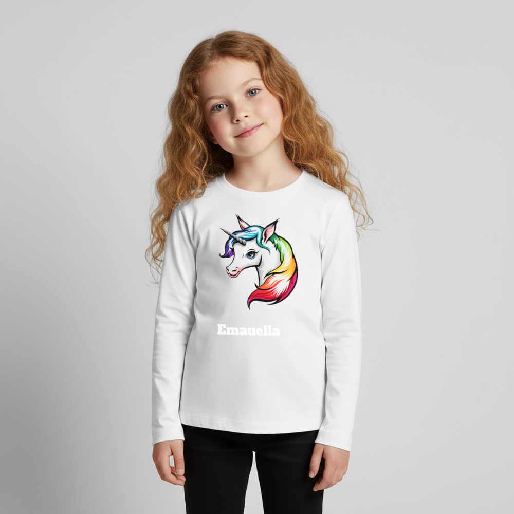 Kids' Premium Longsleeve Shirt - Weiß