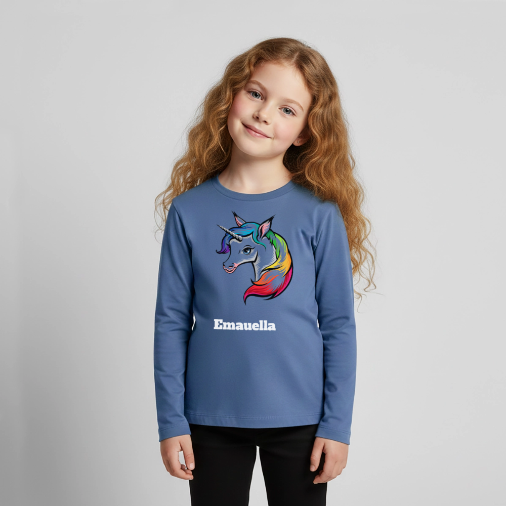 Kids' Premium Longsleeve Shirt - Taubenblau