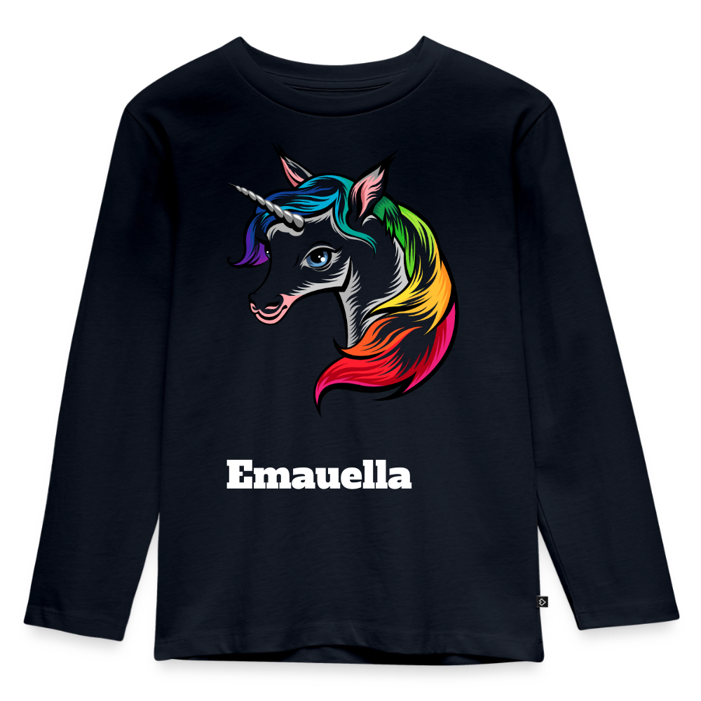 Kids' Premium Longsleeve Shirt - Navy