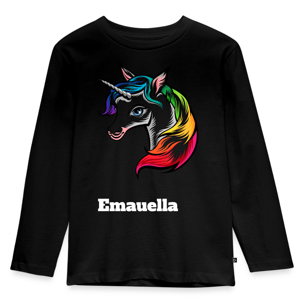 Kids' Premium Longsleeve Shirt - Schwarz