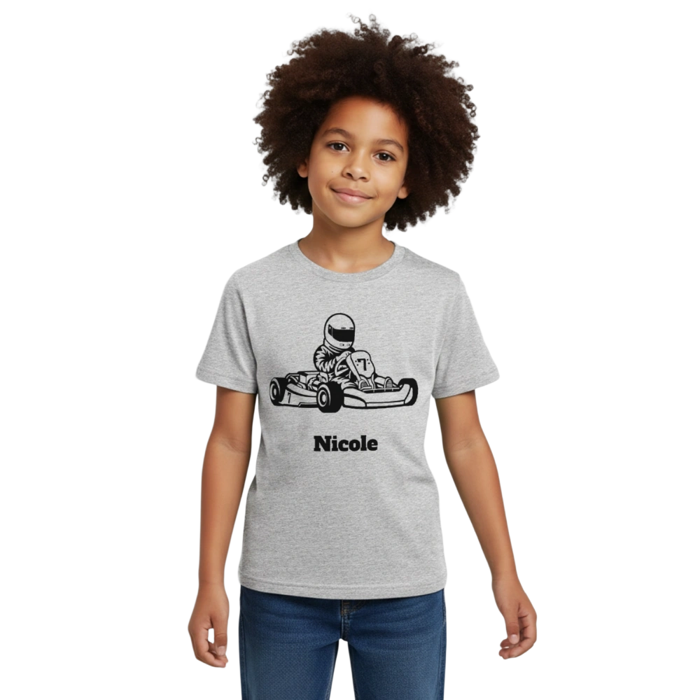 Kids' T-Shirt - Grau meliert