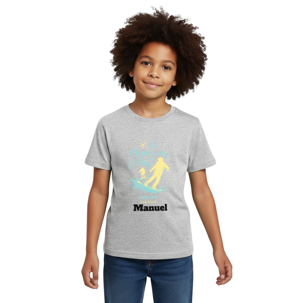 Kids' T-Shirt - Grau meliert