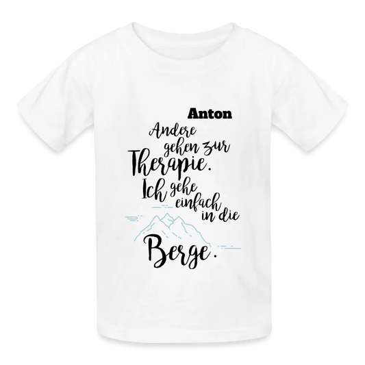 Kids T-Shirt by Russell - Weiß