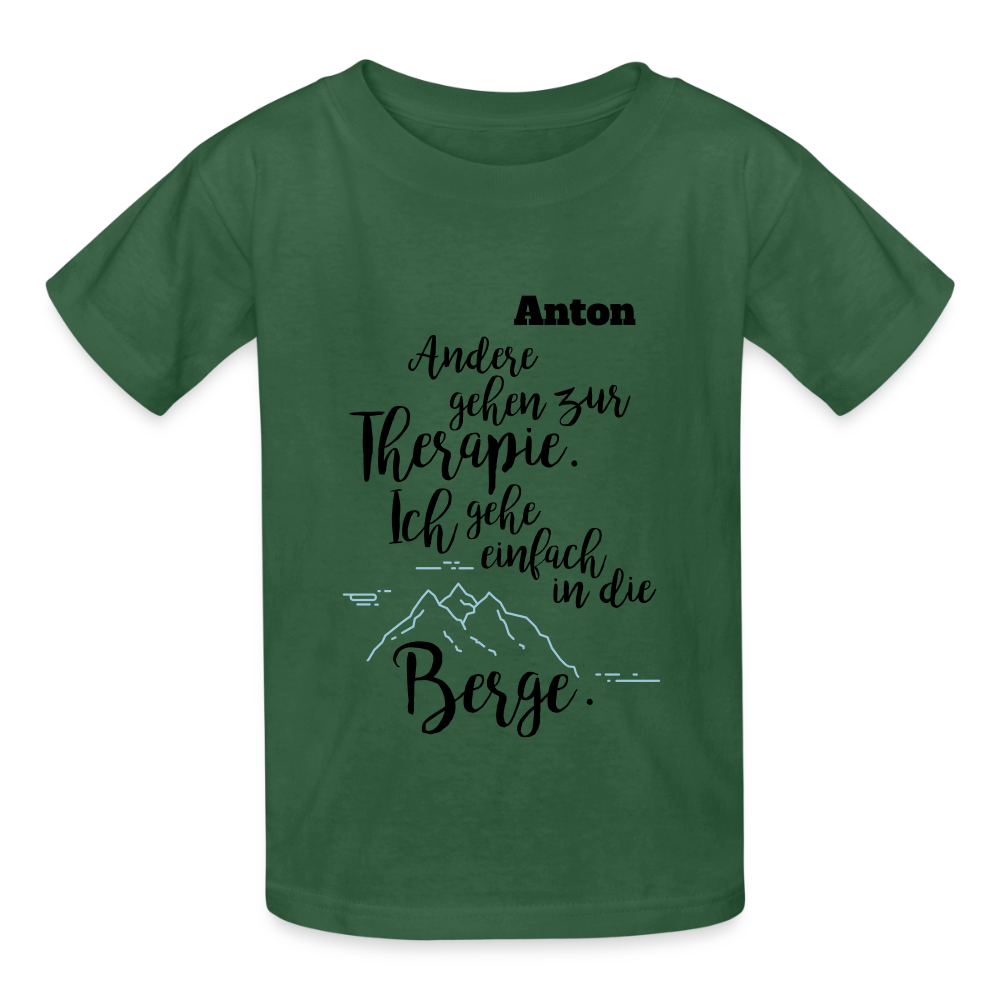 Kids T-Shirt by Russell - Flaschengrün