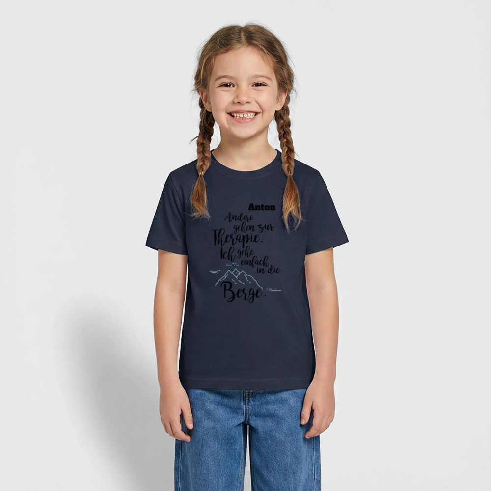 Kids T-Shirt by Russell - Navy