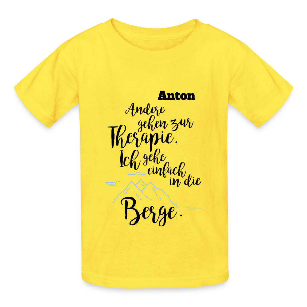 Kids T-Shirt by Russell - Gelb
