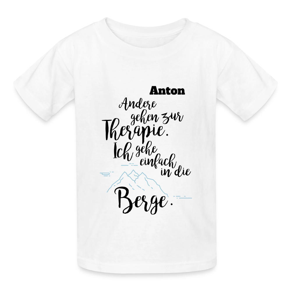 Kids T-Shirt by Russell - Weiß