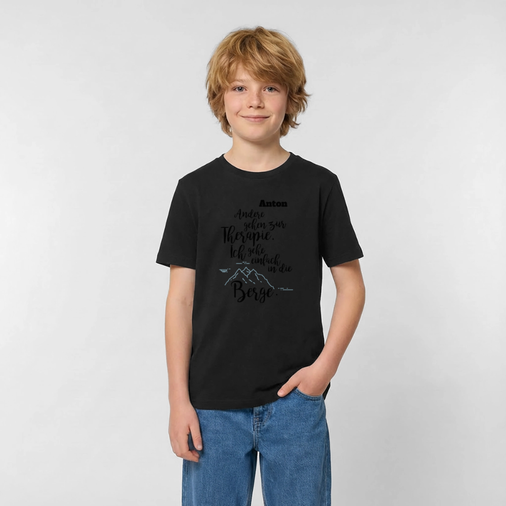 Kids T-Shirt by Russell - Schwarz
