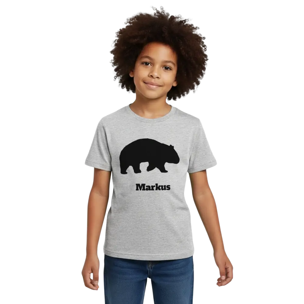 Kids' T-Shirt - Grau meliert