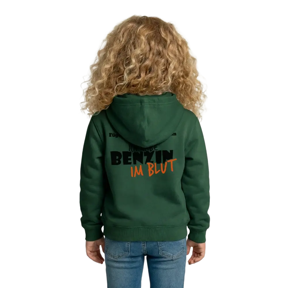 Kinder Hoodie - Flaschengrün