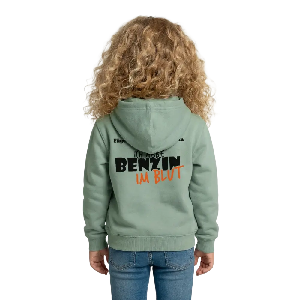 Kinder Hoodie - Graugrün