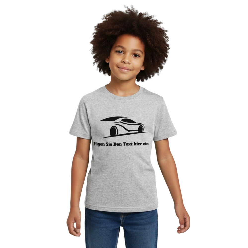 Kinder T-Shirt - Grau meliert