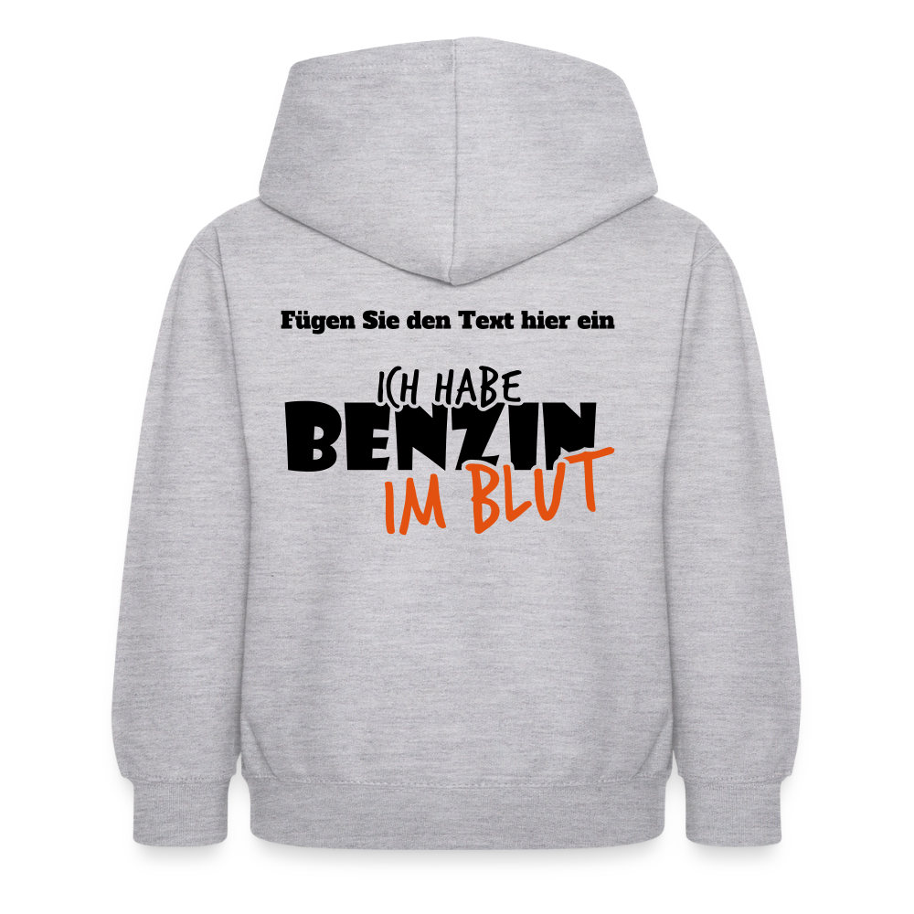 Kinder Hoodie - Hellgrau meliert