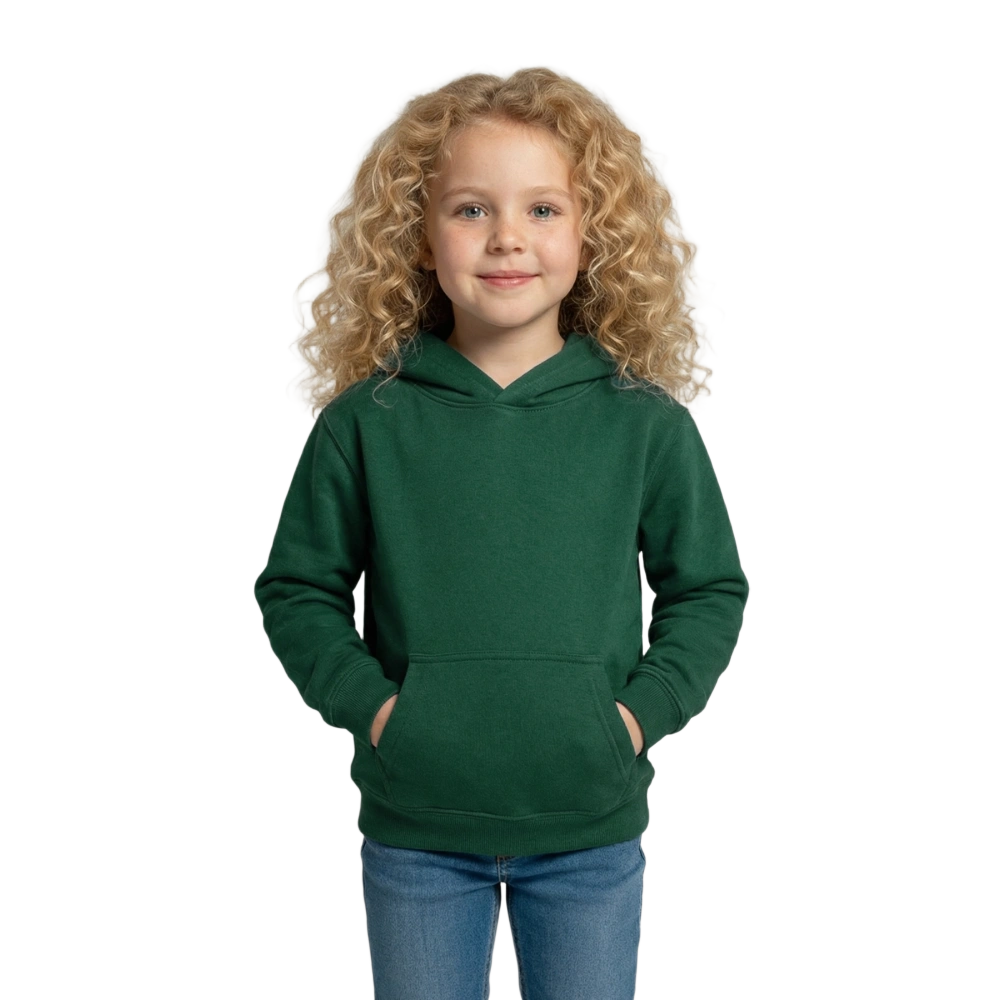 Kinder Hoodie - Flaschengrün