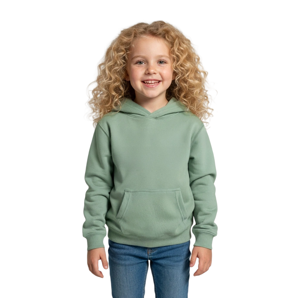 Kinder Hoodie - Graugrün
